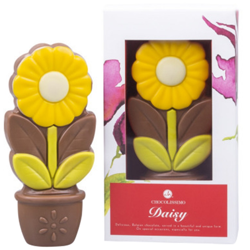 Czekoladowy upominek w kształcie kwiatuszka - Czekoladki Daisy Yellow