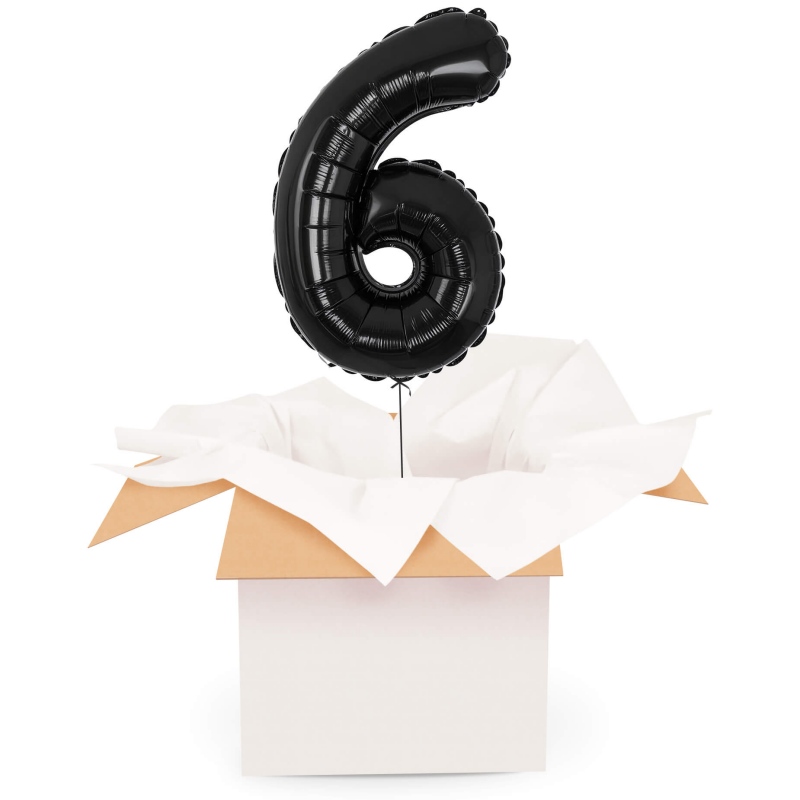 Kreator liczb z balonów, kolor czarny