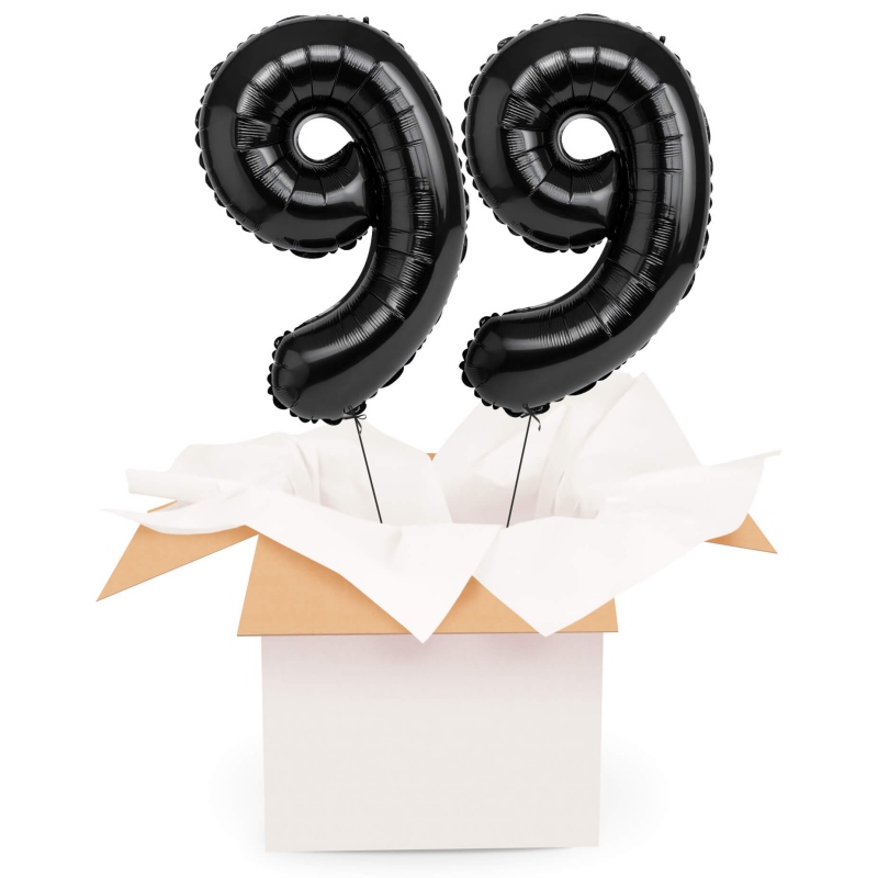 Kreator liczb z balonów, kolor czarny