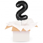 Kreator liczb z balonów, kolor czarny