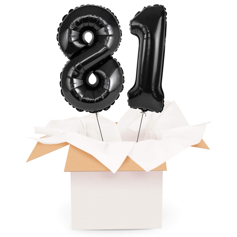 Kreator liczb z balonów, kolor czarny