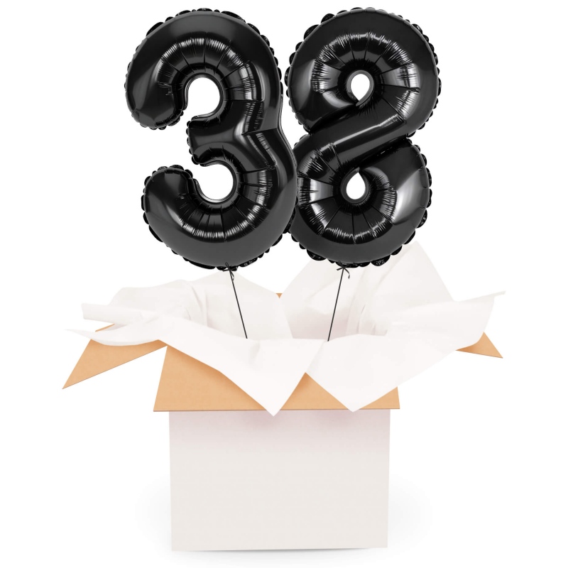 Kreator liczb z balonów, kolor czarny