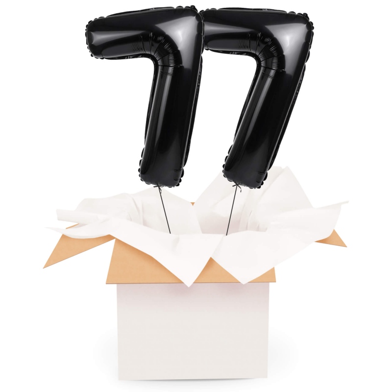 Kreator liczb z balonów, kolor czarny