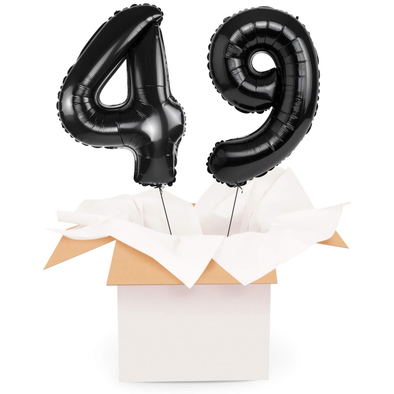 Kreator liczb z balonów, kolor czarny