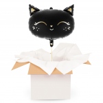 Czarny kotek - Balon z helem