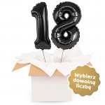 Kreator liczb z balonów, kolor czarny