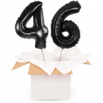 Kreator liczb z balonów, kolor czarny