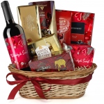 Kosz prezentowy Wyjątkowa okazja z winem