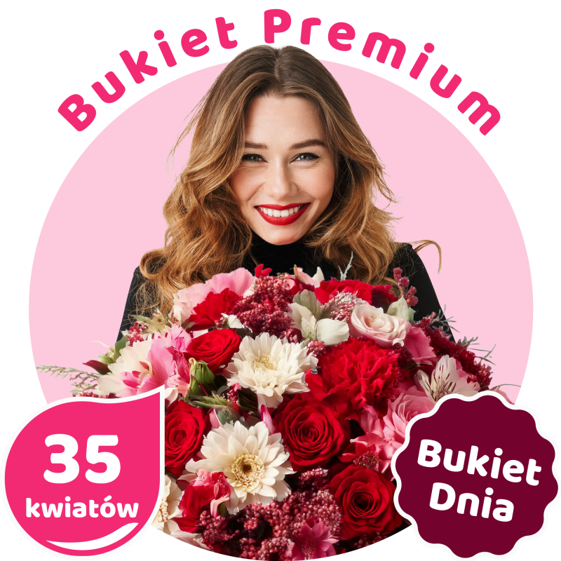 Bukiet Deluxe - Walentynkowa niespodzianka