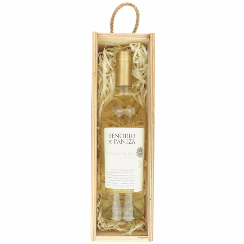 Senorio de Paniza Blanco Semi Seco - wino białe w skrzyneczce