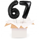 Kreator liczb z balonów, kolor czarny