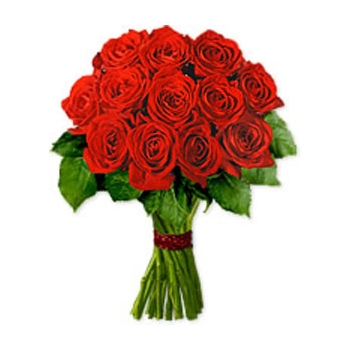 Zamów bukiet oszałamiających czerwonych róż do ukochanej osoby we Francji - int049