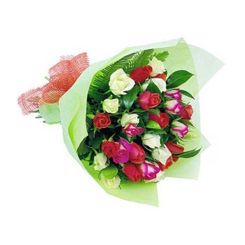 Wyślij bukiet kolorowych róż do Wietnamu - Bukiet mieszany z róż