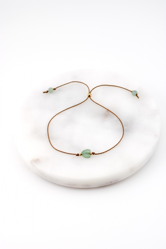 Bransoletka Szczęścia – Awenturyn Zielony