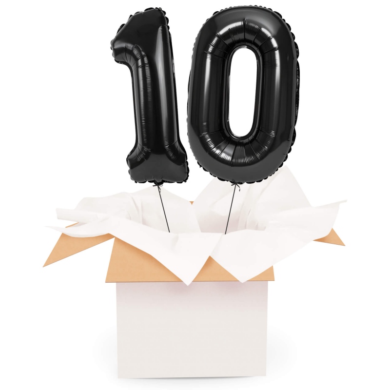 Kreator liczb z balonów, kolor czarny