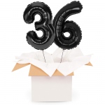 Kreator liczb z balonów, kolor czarny