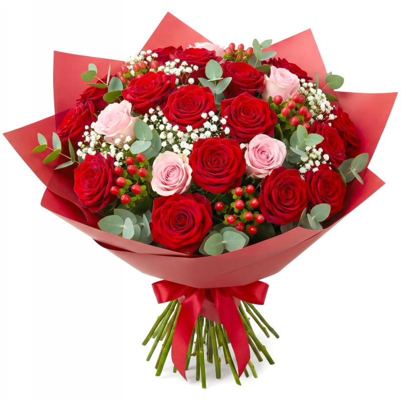 Bukiet Serce Pełne Róż