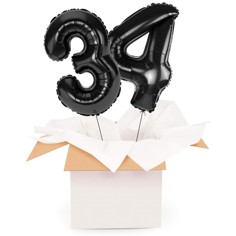 Kreator liczb z balonów, kolor czarny