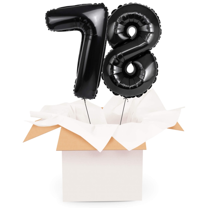 Kreator liczb z balonów, kolor czarny