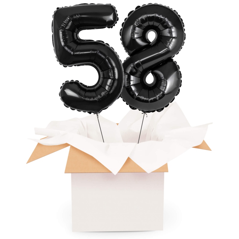 Kreator liczb z balonów, kolor czarny