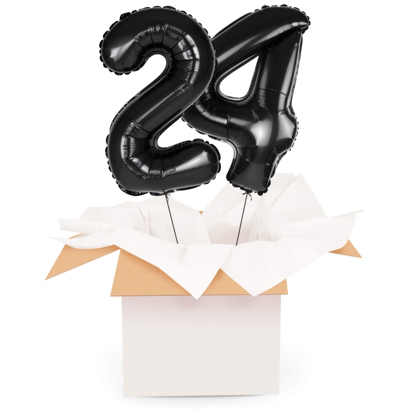 Kreator liczb z balonów, kolor czarny