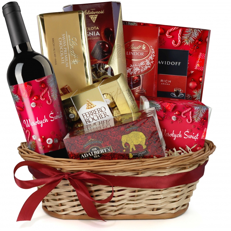 Kosz prezentowy Wyjątkowa okazja z winem