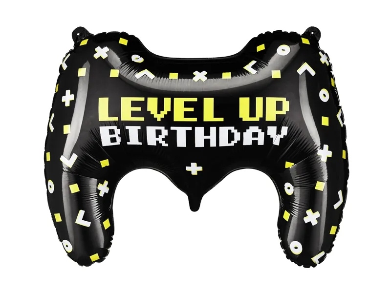 Gamepad Level up Birthday - Balon z helem