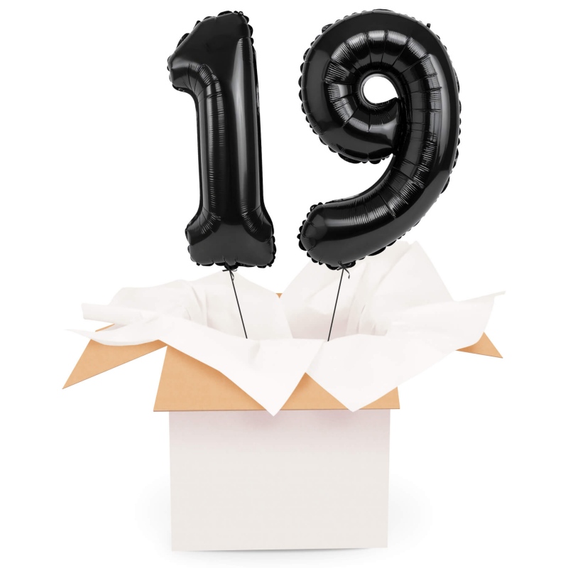 Kreator liczb z balonów, kolor czarny