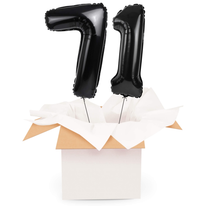 Kreator liczb z balonów, kolor czarny