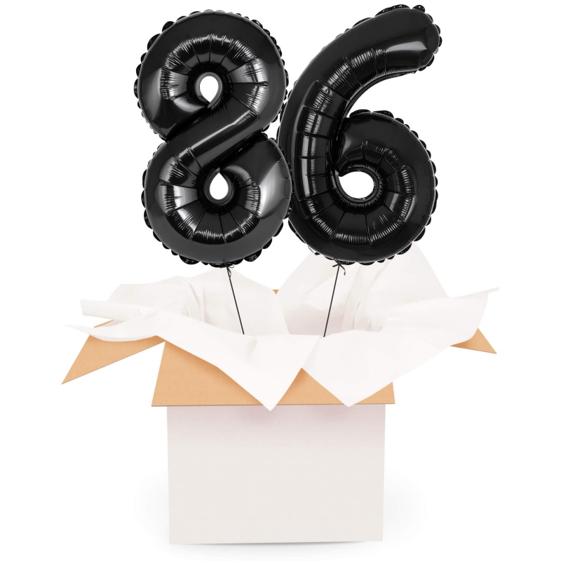 Kreator liczb z balonów, kolor czarny