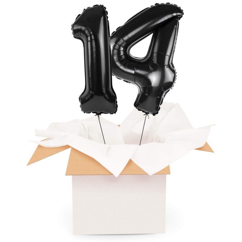 Kreator liczb z balonów, kolor czarny