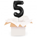 Kreator liczb z balonów, kolor czarny