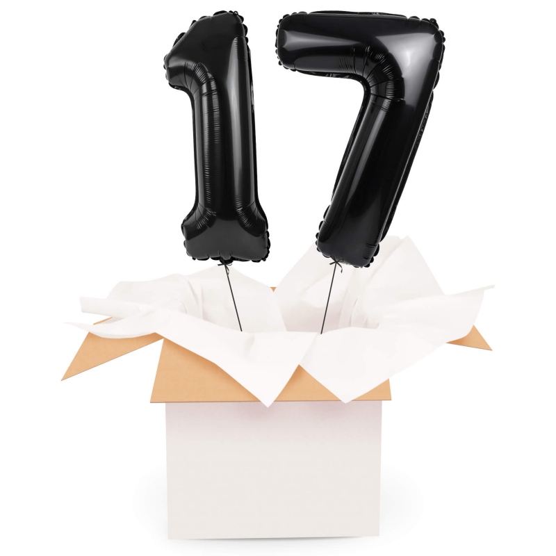 Kreator liczb z balonów, kolor czarny