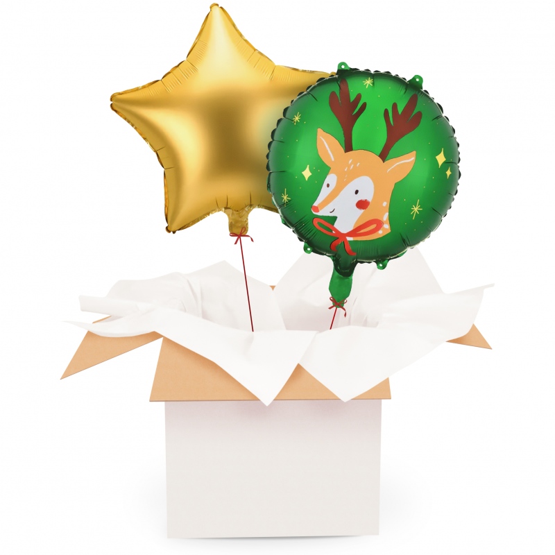 Zestaw Renifer - balony z helem