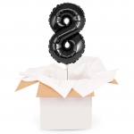 Kreator liczb z balonów, kolor czarny