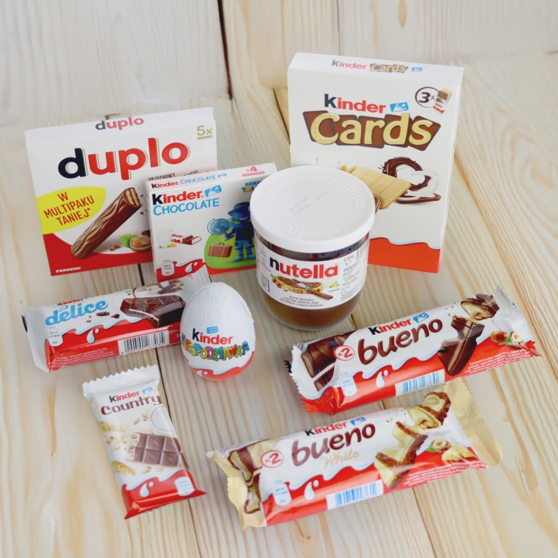 Zestaw Mikołaja Kinder + balon z helem