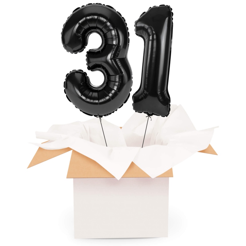 Kreator liczb z balonów, kolor czarny