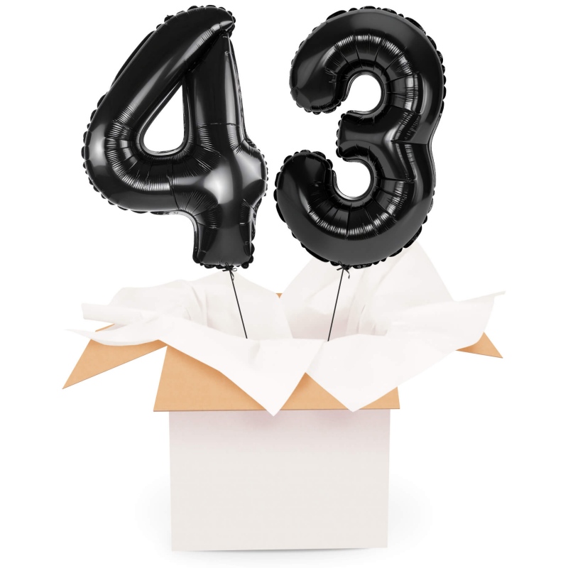 Kreator liczb z balonów, kolor czarny