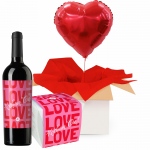 Serce z helem + wino czerwone + Raffaello