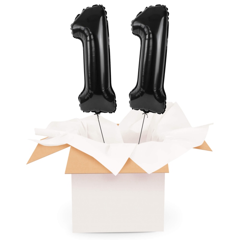Kreator liczb z balonów, kolor czarny