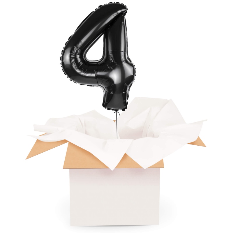 Kreator liczb z balonów, kolor czarny