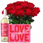 Walentynkowe róże z białym winem i Merci