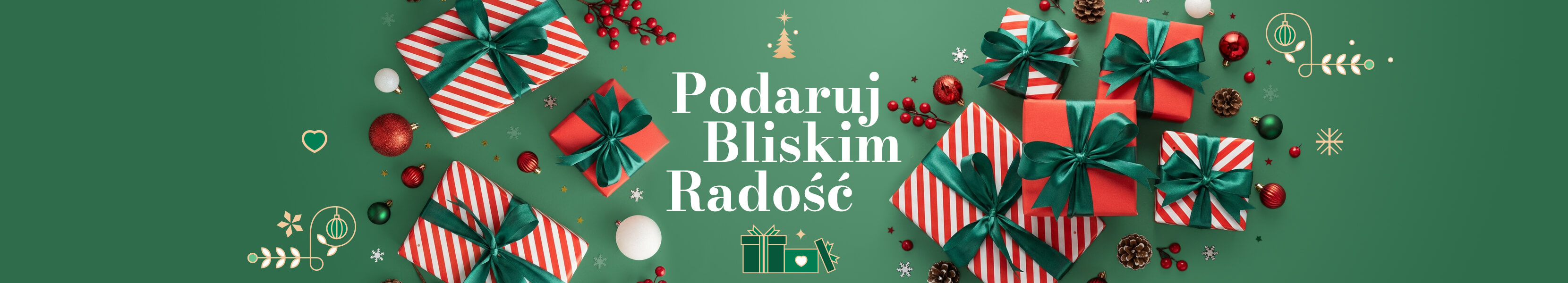 Prezenty i kwiaty na Boże Narodzenie