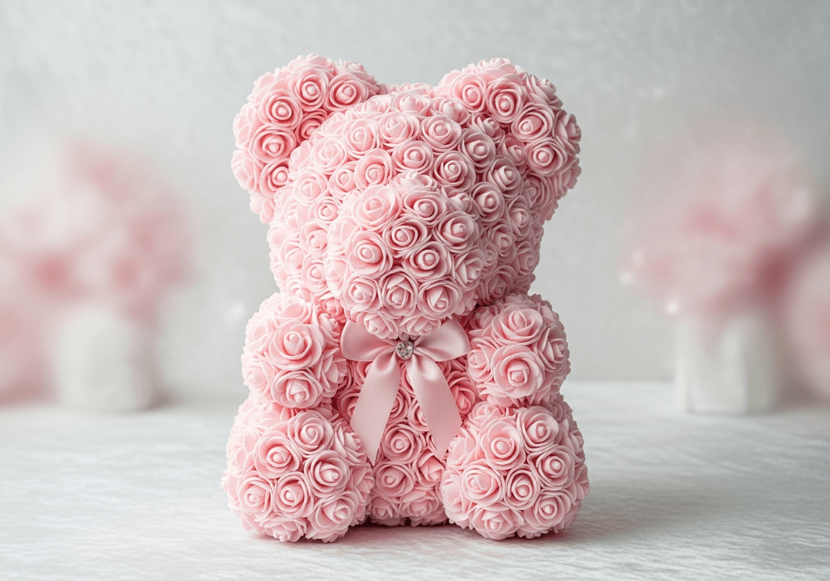 Maskotki i misie z róż — oryginalne i subtelne prezenty