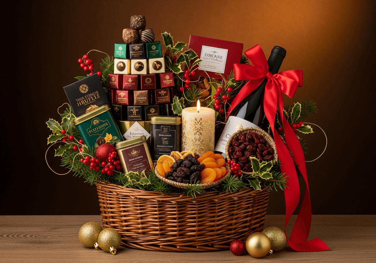 Kosze prezentowe - elegancka i różnorodna opcja na Święta