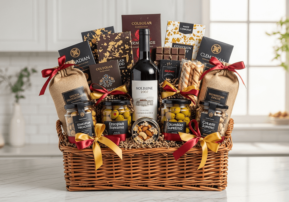 Kosze prezentowe – pełne smakołyków i elegancji