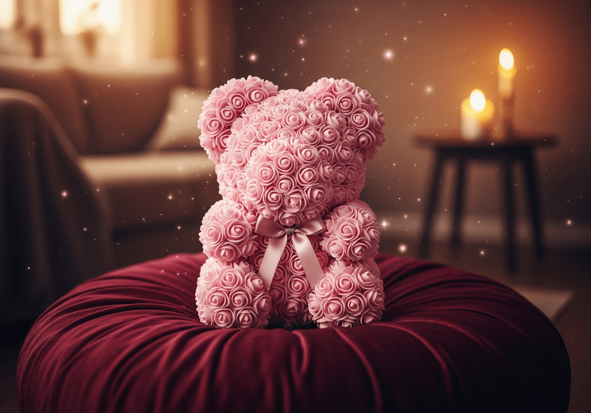 Misie z kwiatów – romantyczny gest na Walentynki